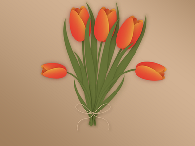 Tulips design graphic design illustration