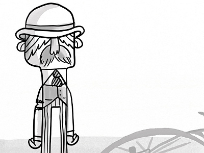 Pennyfarthing Fail artrage character design doodle illustration sketch