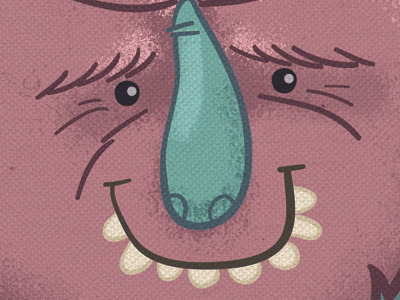 Fuzzy Pink Monster illustration illustrator monster photoshop