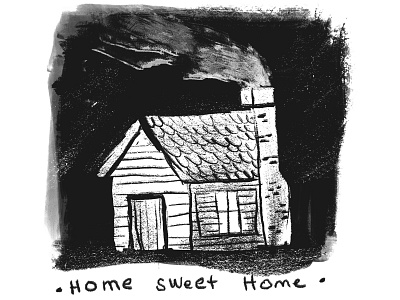 Home Sweet Home doodle illustration photoshop sketch