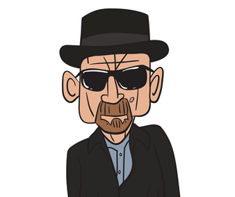 Heisenberg / Full Character Lineup adobe animated animation breaking bad cartoon character character design design illustration illustrator photoshop