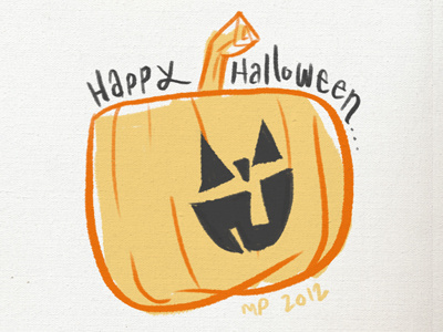 Halloween Card / Pumpkin animation cartoon character halloween illustration photoshop pumpkin