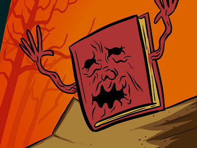 The Evil Dead Animated Series animation book of the dead cartoon character character design evil dead halloween illustration photoshop