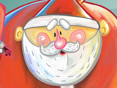 Santa Painting adobe artrage autodesk character character design illustration illustrator photoshop sketch sketchbook