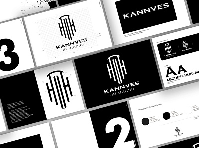 Kannves Art Collective brand design brandidentity branding design identity identitydesign logo rebranding typography