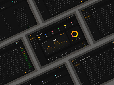 Admin Dashboard (Dark Mode) dashboard design ui ux