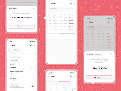 Mobile view redesign for Airtel Router Management system dashboard design mobile responsiveness ui