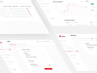 More visuals from Redesign of Airtel Router Management system dashboard design ui ux