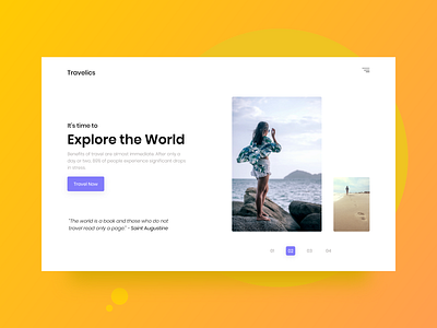 Travelics Web App Design