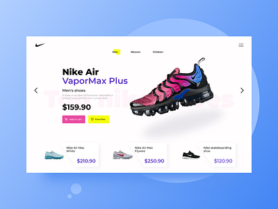 Nike Shoe Store Design nike shoes run shoe shop shoe store shoes ui uidesign ux webdesign website