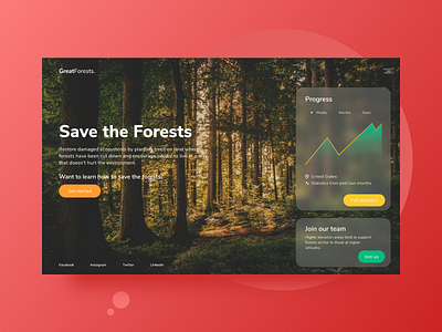 Save the Forest Web Design