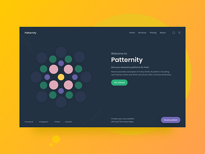 Patternity Web App Design design pattern pattern art patterns ui uidesign ux web webdesign website