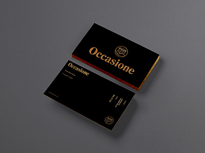 Occasione Brand Identity bank brand graphic identity typography