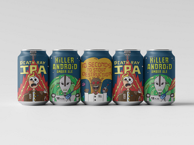 MULTIVERSE BEER WORKS | LINE UP beer beer can branding design graphic design illustration packaging design soda can