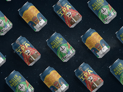 MULTIVERSE BEER WORKS | FIELD OF BEER beer branding design graphic design illustration packaging packaging design soda can