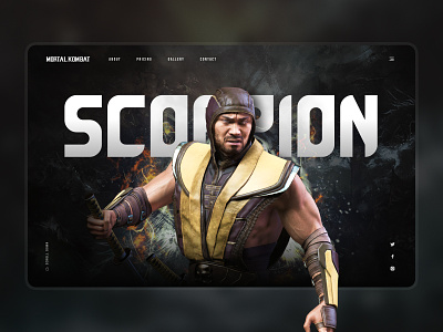Mortal Kombat – Scorpion design game gaming illustration logo mk mortalkombat scorpion typography ui
