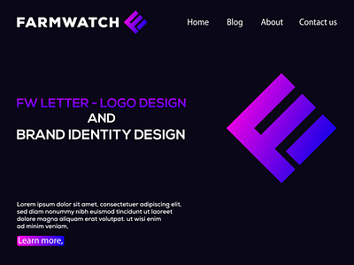 FW Letter - Logo Design
Brand Visual Identity Design