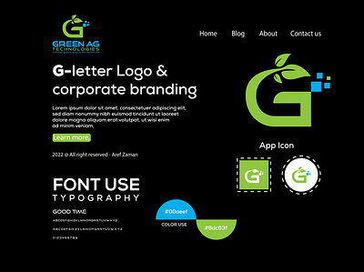 Green Technology Logo branding design graphic design graphicdesign illustrator logo logodesign modern logo