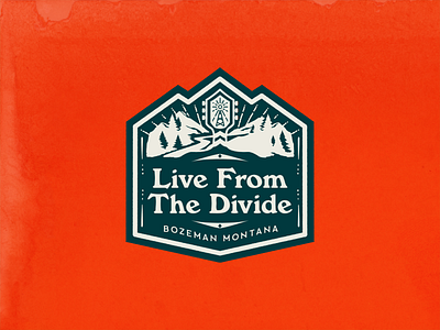 Live From The Divide badge badge montana music west