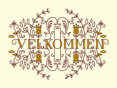 Velkommen By Mary Meccage On Dribbble