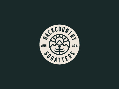 Backcountry Squatters Logo adventure adventure logo backcountry outdoors