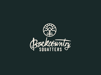 Backcountry Squatters logo adventure adventure logo backcountry outdoor