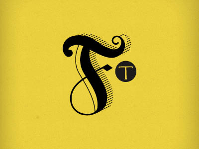 F.T. Mark f letter logo monogram type
