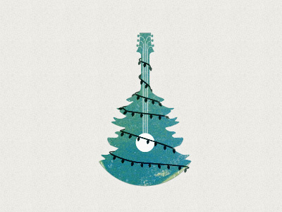 Guitar Tree christmas guitar illustration tree