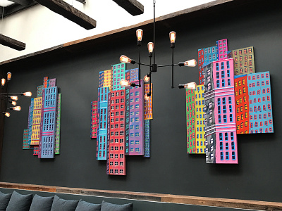 Milling Room Installation buildings design illustraion installation art interior design nyc restaurant art
