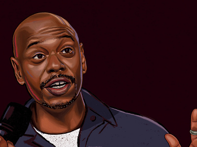 Dave Chapelle davechapelle digital portrait editorial illustration illustration portrait procreate skintone stand up comedy