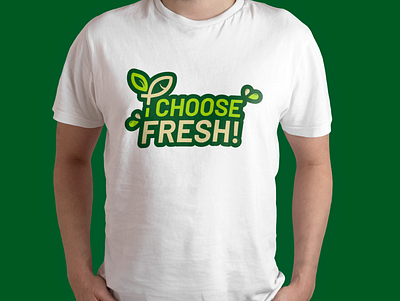 Fish2Go Fresh T-Shirt branding illustration minimal print design t shirt