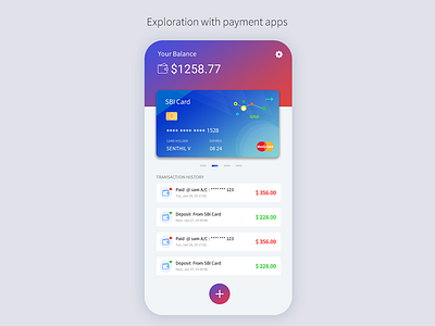 Mobile Banking Payment Gateway app design illustration ui ux website