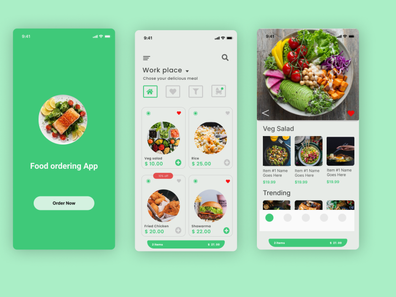 Food Mobile App by Attiar Ul Hasan on Dribbble