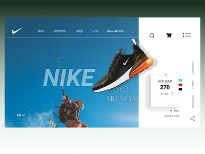 Nike Online Store Web UI nike online store shoes online web ui