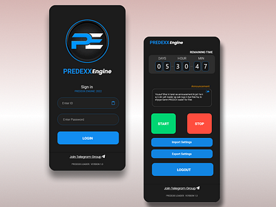 Predexx engine Mobile UI