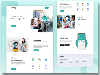 Laundry Service Web Ui cleaning laundry service ux ui web ui