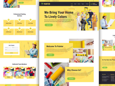 Painter Website UX Ui Design