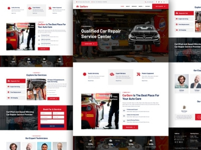 Car service Website Design