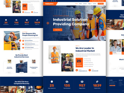 Industrial Solution website Design