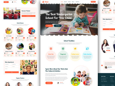 kids school website design kids website school website ux ui design website design
