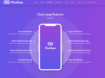 chatloop feature design cgatloop website app chatloop chatloop design website