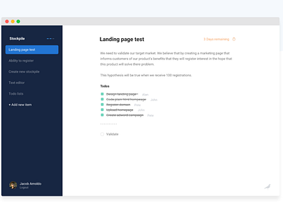 The lean raven app beta colour landing page landing page concept sidebar text entry