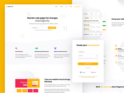 Pagecreen – Feature Landing Page