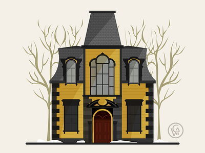 Victorian House adobe illustrator flat illustration house house illustration illustration vector