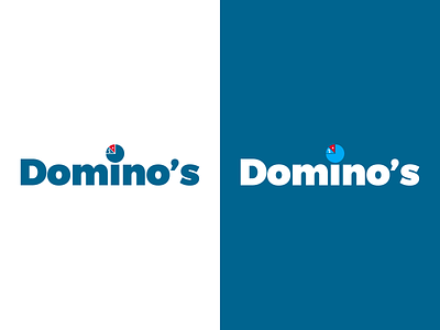 Dominos - Weekly Warm-Up adobe illustrator cc brand design branding dominos dribbbleweeklywarmup logo pizza logo