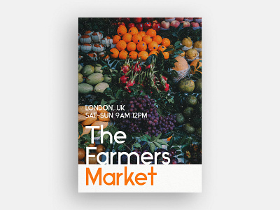 Dribbble Weekly Warm-Up | Farmers Market Poster