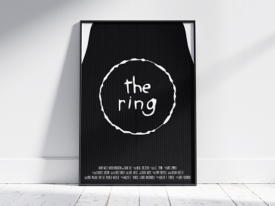 The Ring - Movie Poster adobe illustrator cc design dribbbleweeklywarmup illustration movie poster