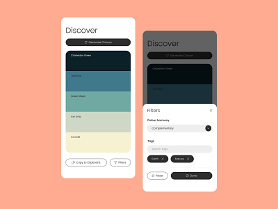 Colour Palette Generator UI