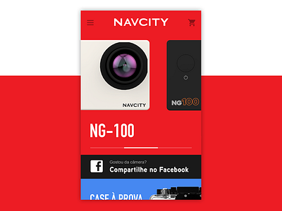 NG-100 Cam - Mobile Page interface mobile uiux
