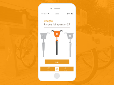 Redesign app Itaú Bike SP - Rent a bike app bike interface itau mobile redesign rent rent a bike